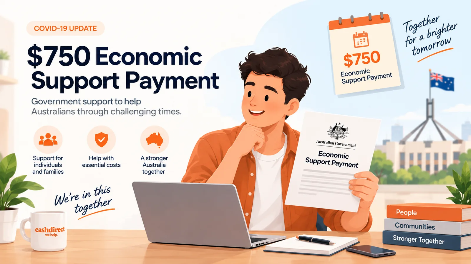 $750 Economic Support Supplement Cash Payment, Combatting COVID-19