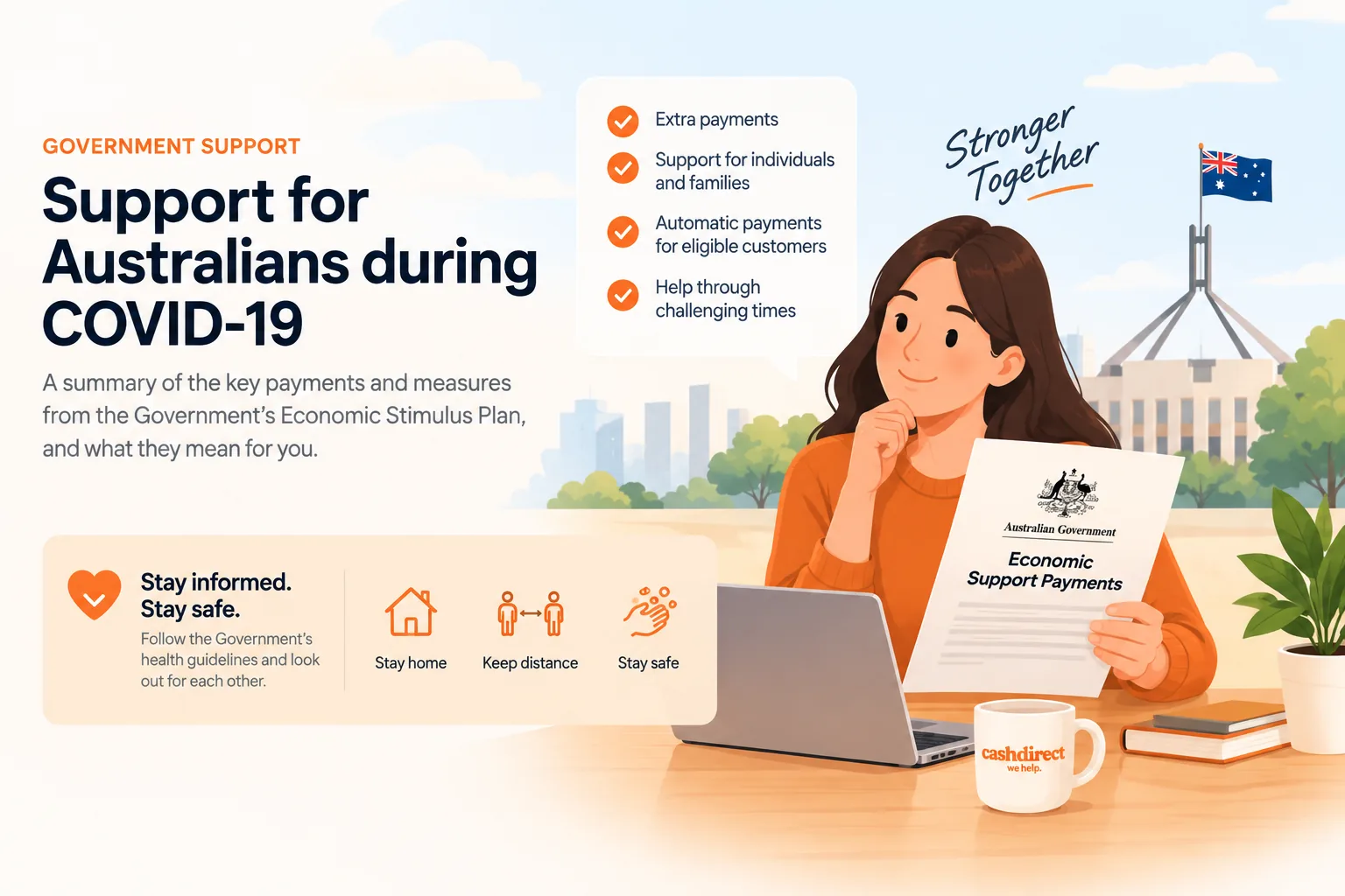 Cash Direct – Update: Government Economic Support Payments